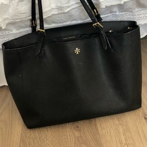 LARGE BLACK TORY BURCH YORK TOTE